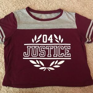 Justice size 12 crop t-shirt